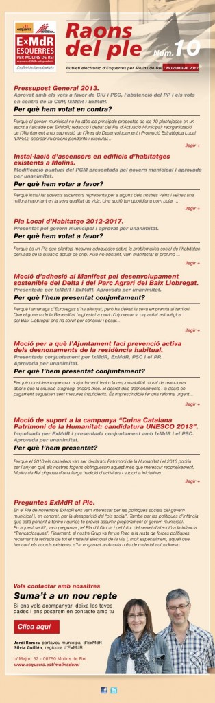 Raons del Ple 10. novembre de 2012. corregit