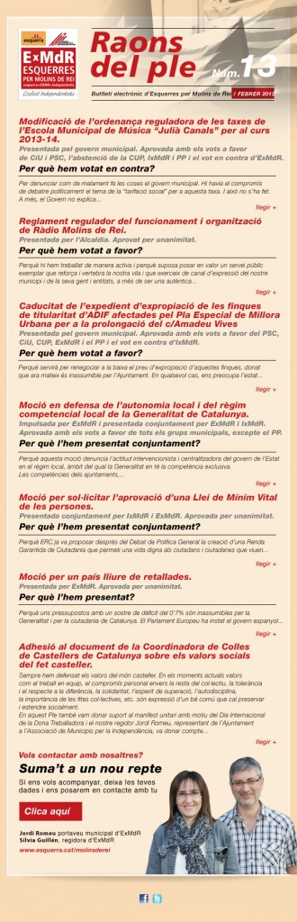 Raons 13 febrer 2013