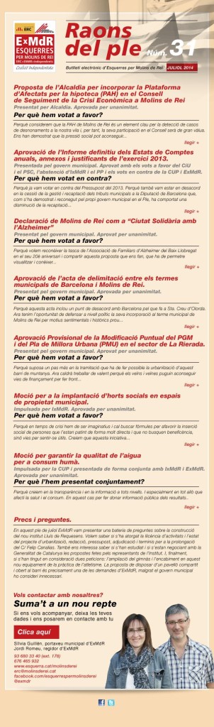 Raons del Ple 31. Juliol 2014(2)